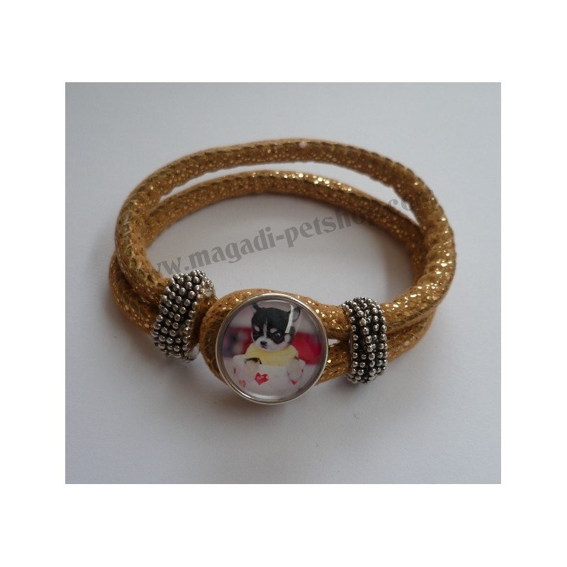 Bracelet Snap chihuahua