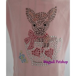Tee Shirt pour chien chihuahua rose