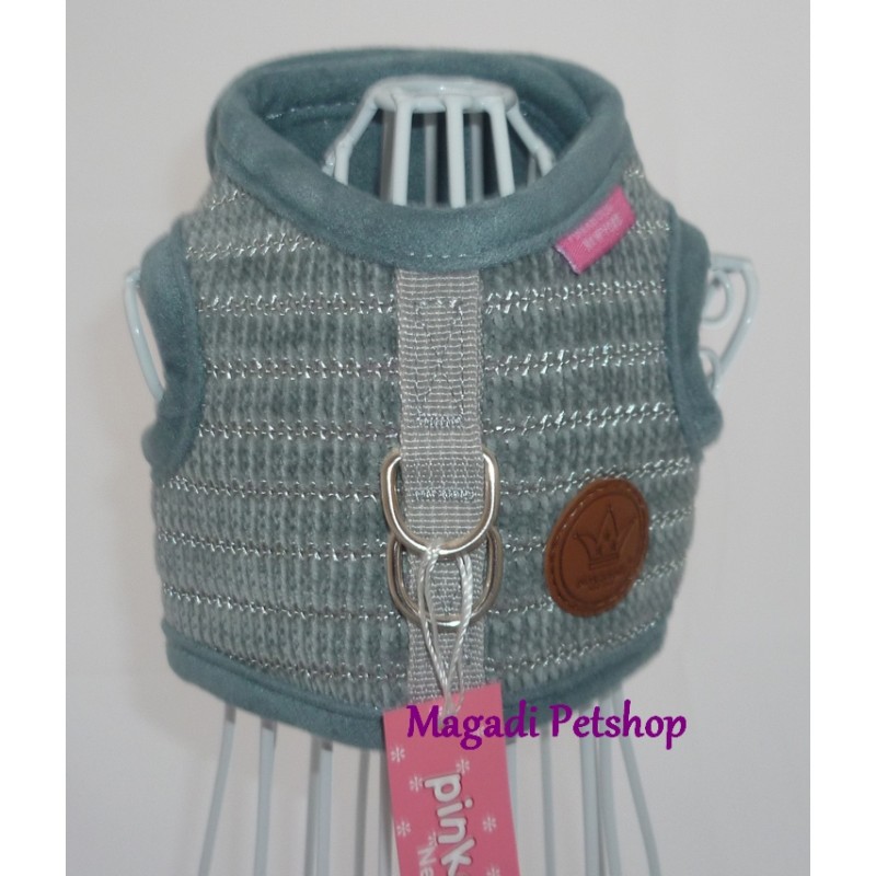 Harnais pour chien Pinkaholic Elicia Grey Harnais pour chien Pinkaholic Elicia Grey