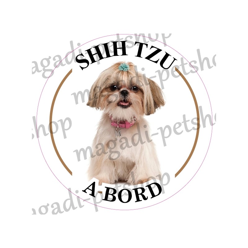 Stickers Shih Tzu à bord