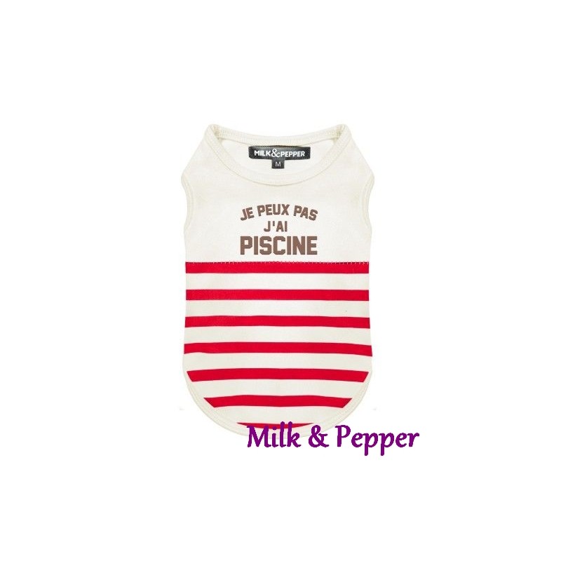 Tee Shirt pour chien Milk & Pepper Poul Rouge