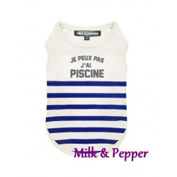 Tee Shirt pour chien Milk & Pepper Poul Bleu