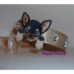Collier pour chien fantaisie Chihuahua Strass