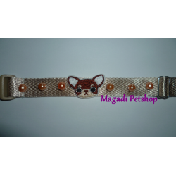 Collier pour chien fantaisie chihuahua pearl