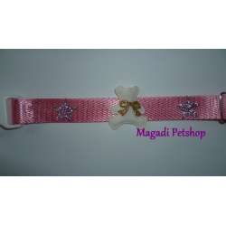 Collier pour chien fantaisie Pink Bear