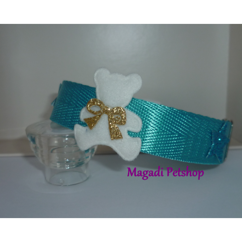 Collier pour chien fantaisie Blue Bear