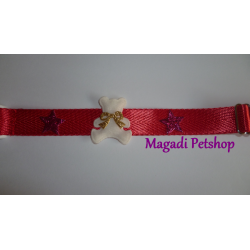 Collier pour chien fantaisie Red Bear