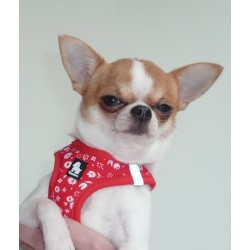 Harnais pour chien Rouge True Love chihuahua