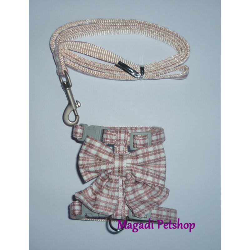 Harnais pour chiot ou chaton Pink