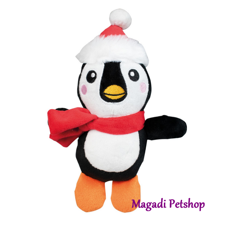 Jouet pour chien en peluche Pingouin de Noël