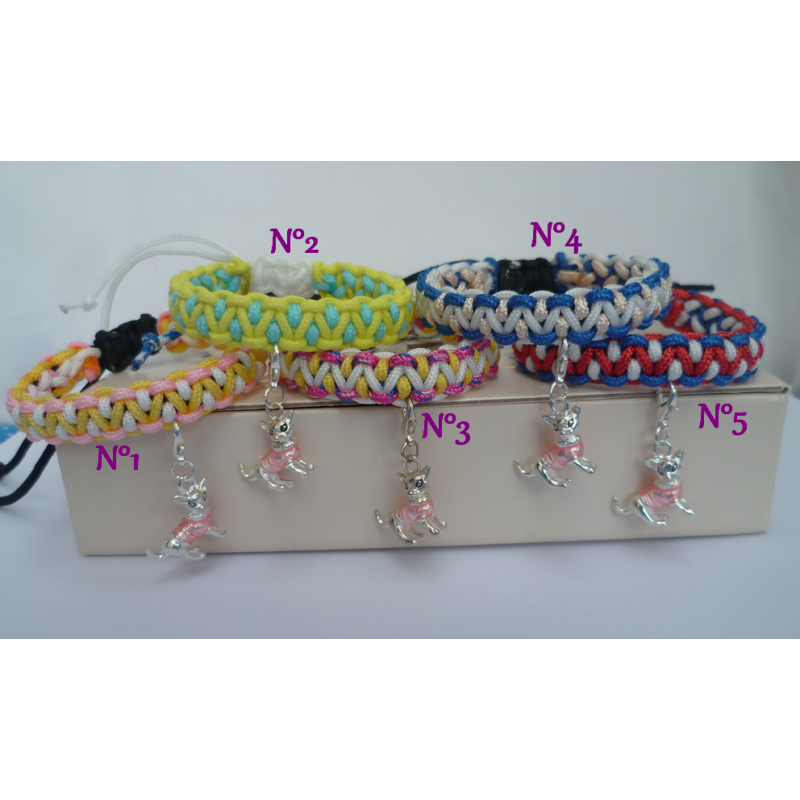 Bracelet en paracorde chihuahua