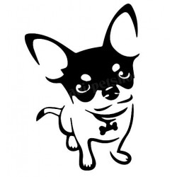 Stickers chien chihuahua