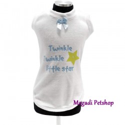 Tee shirt pour chien Twinkle Bleu Trilly Tutti Brilli