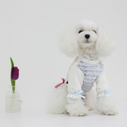 Tee shirt pour chien Baby Pajama White Boris House
